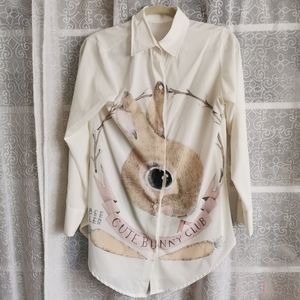 White Bunny Blouse
